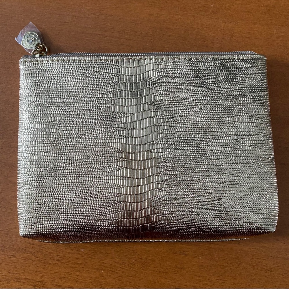**3 for $20!!** Lancôme Shiny Gold Make-Up Bag Travel